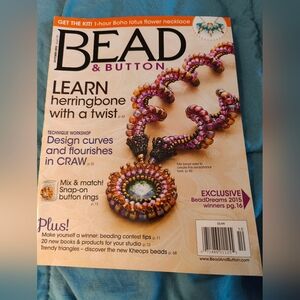 Bead And Button Magazine, October 2015, New